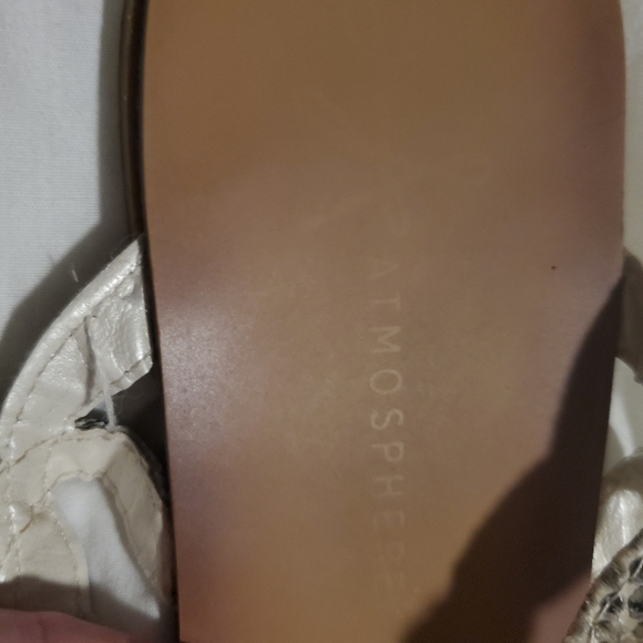 Rhinestone and Faux Snakeskin Sandals - Picture 5 of 5